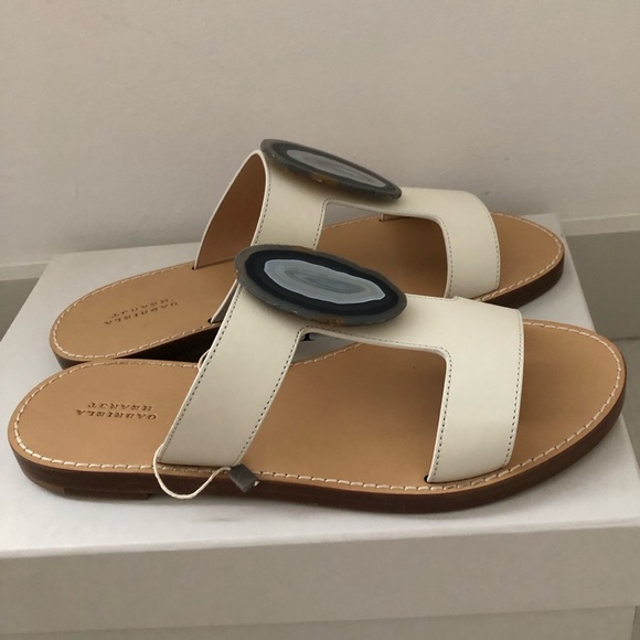 Gabriela Hearst Hades agate embellished sandals, size 40(US9,5-10). White - Picture 6 of 17